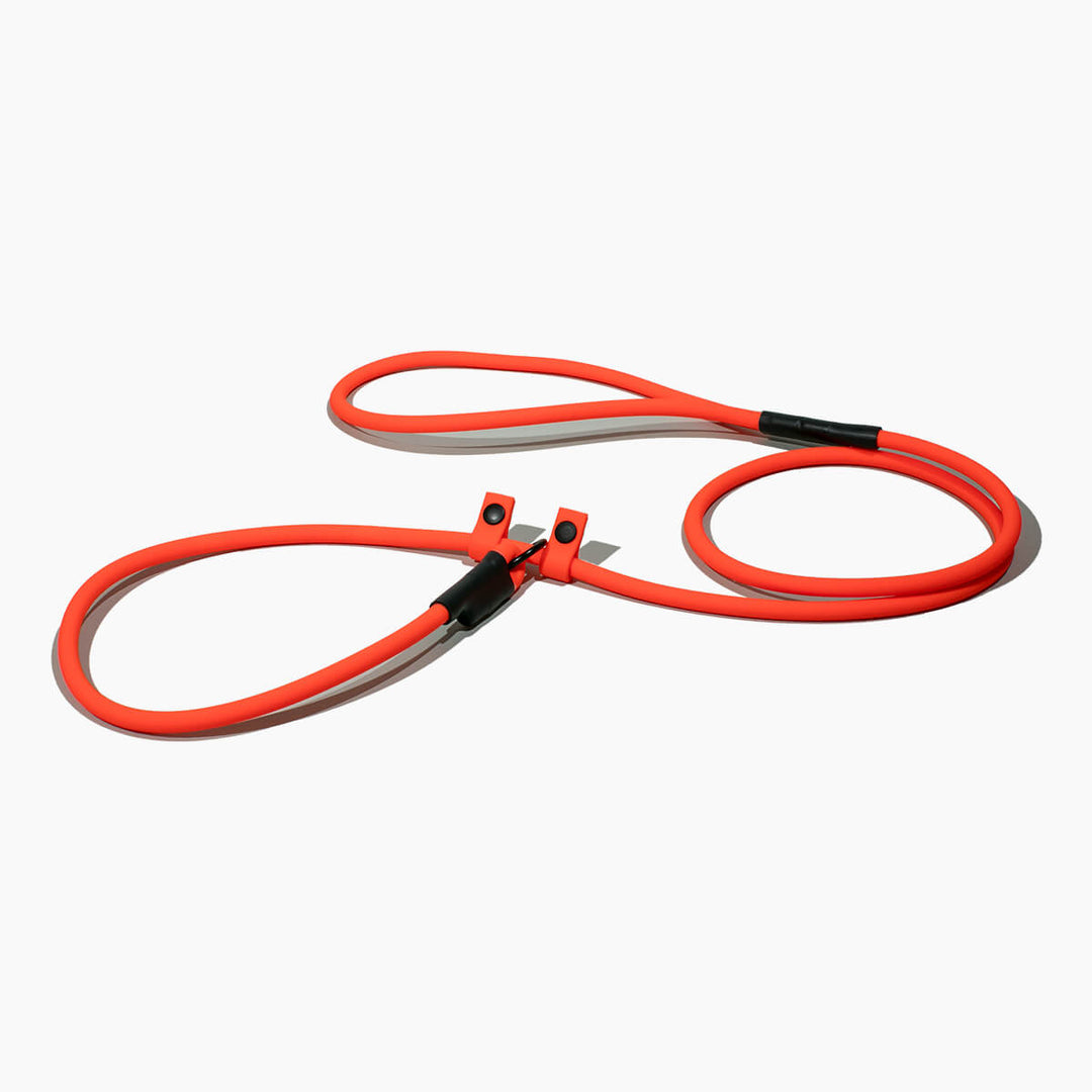 BioThane® okrogel povodec z ovratnico 'Neon Orange'