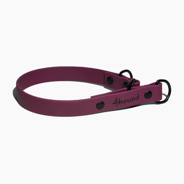 BioThane martingale collar Tagged Burgundy 4hound