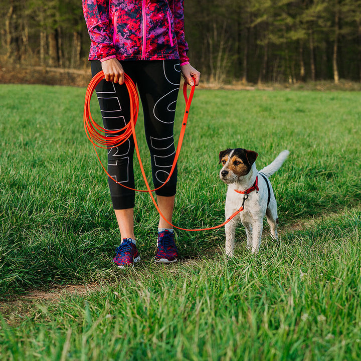 Waterproof tracking leash 'Red'
