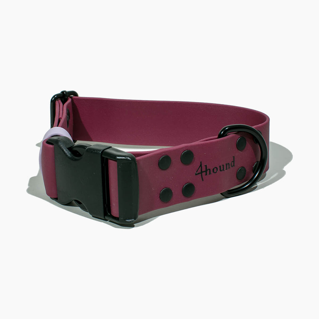 BioThane® classic dog collar 'Burgundy'