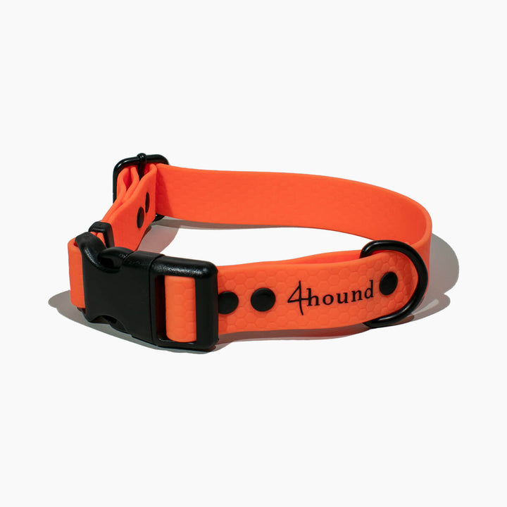 Hexa classic dog collar 'Neon Orange'