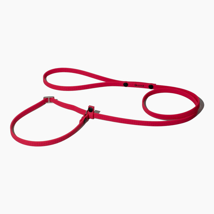 Hexa show slip leash 'Crimson red'