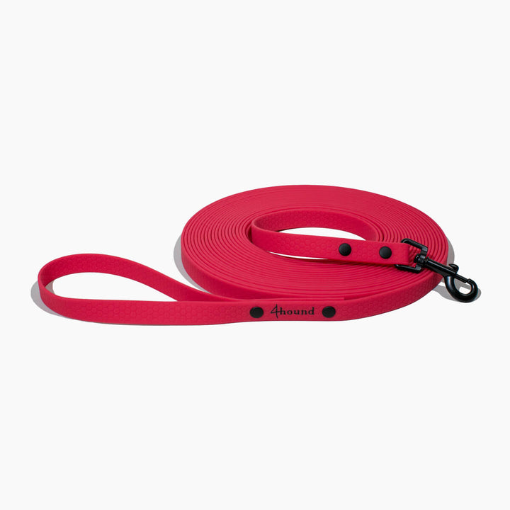 Waterproof tracking leash 'Hexa Crimson Red'