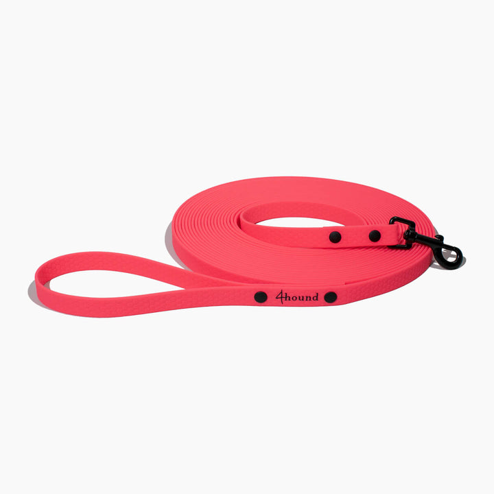 Waterproof tracking leash 'Hexa New Pink'