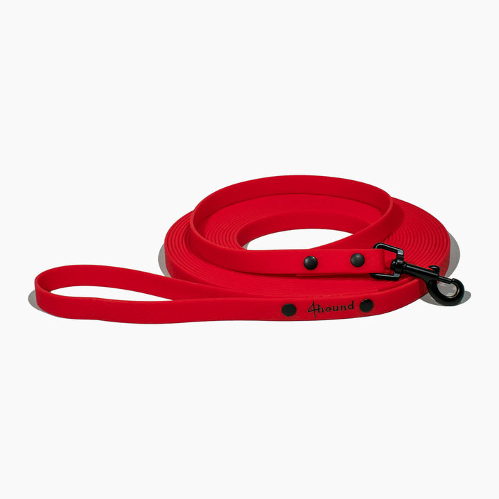 Waterproof tracking leash 'Hexa Red'