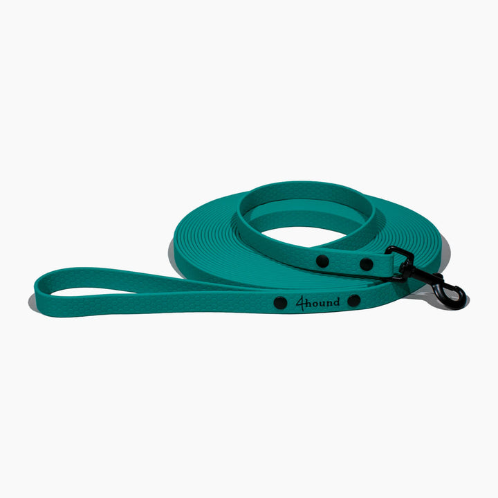 Waterproof tracking leash 'Hexa Teal'