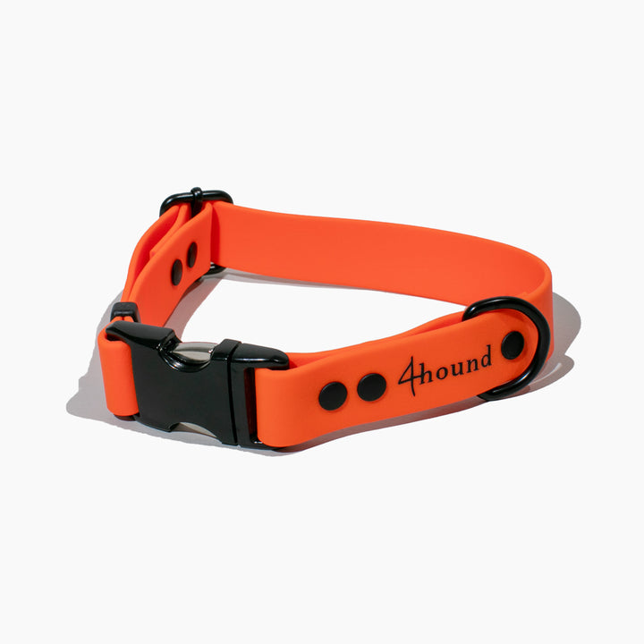 BioThane® classic dog collar 'Neon Orange'