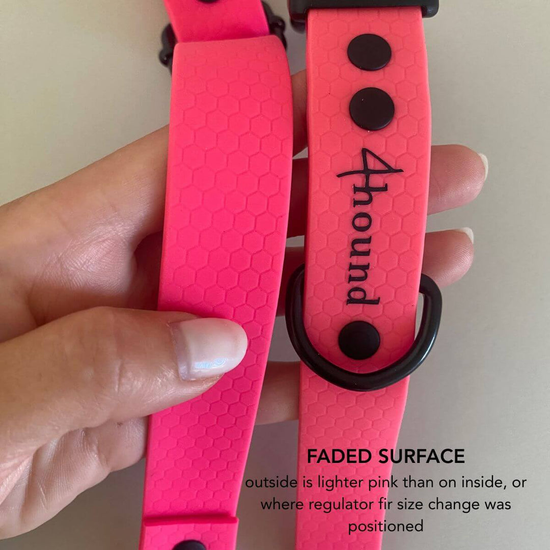 Klasična ovratnica za pse Hexa 'Pink' FADED