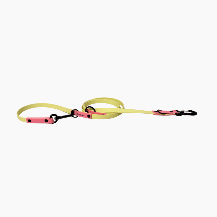 BioThane® adjustable leash 'Yellow + Rose' 2m