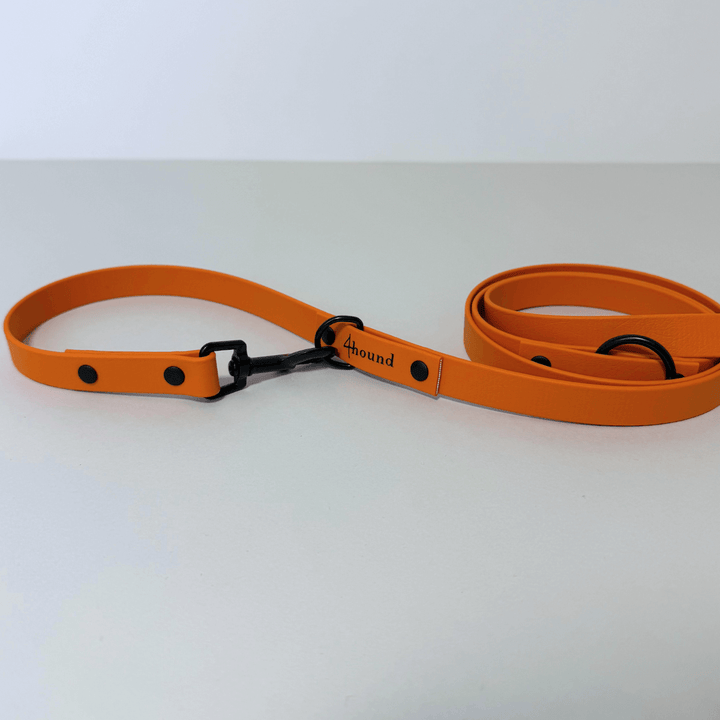 BioThane® adjustable leash 'Burnt Orange'