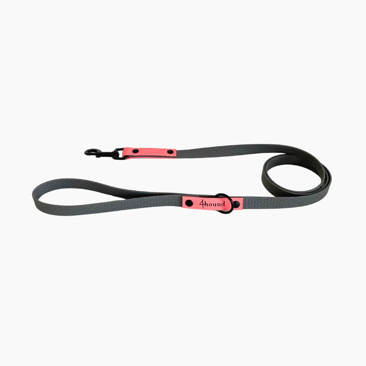 Hexa classic leash 'Grey + Coral'