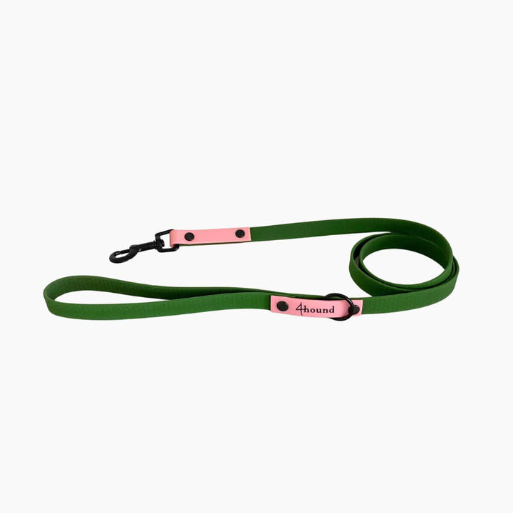 Hexa classic leash 'Olive + Rose Gold'