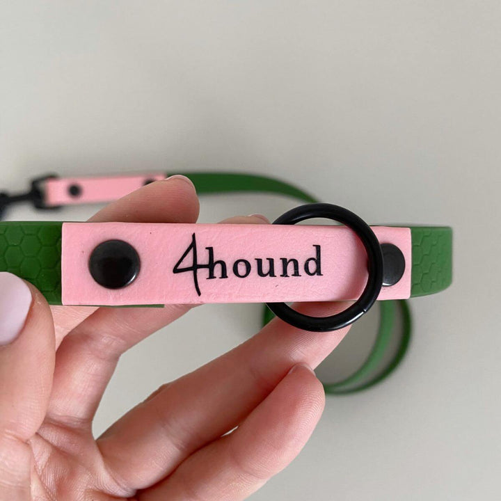 Hexa classic leash 'Olive + Rose Gold'