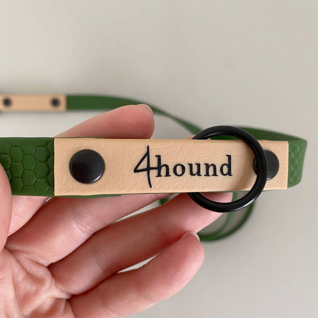 Hexa classic leash 'Olive + Light Gold'