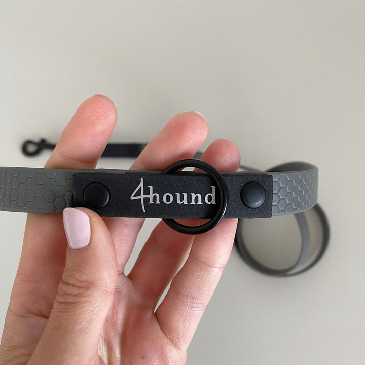 Hexa classic leash 'Grey + Black'