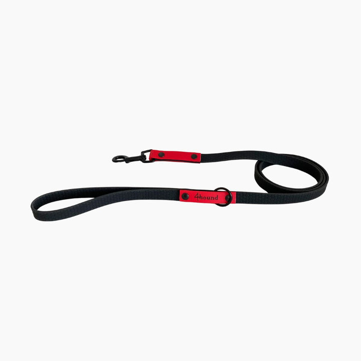 Hexa classic leash 'Black + Red'