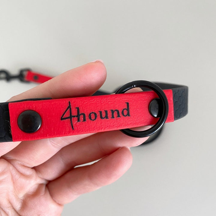 Hexa classic leash 'Black + Red'