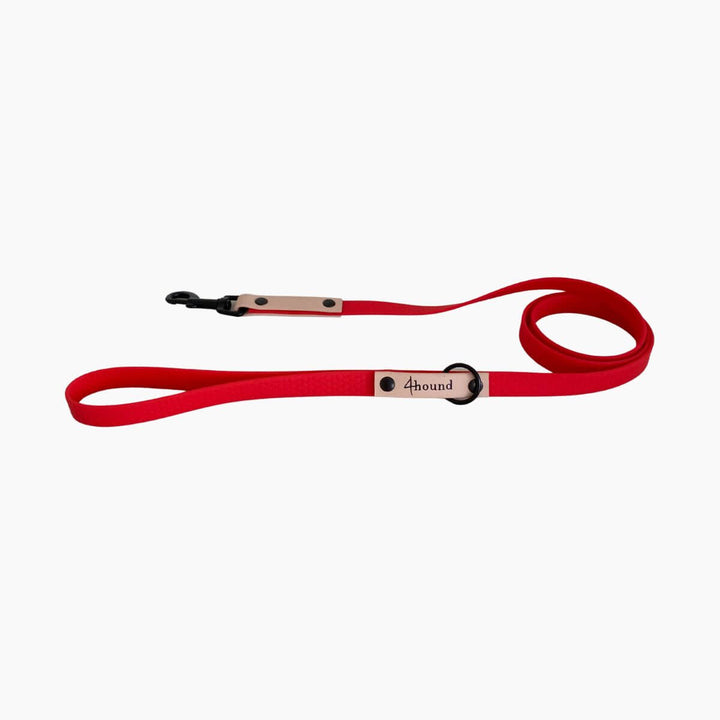 Hexa classic leash 'Red + Nude'