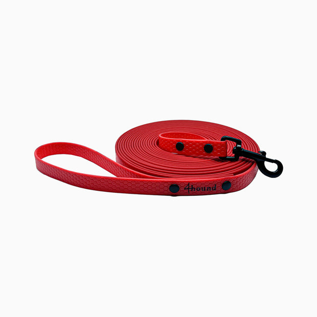 Waterproof tracking leash 'Hexa Red'