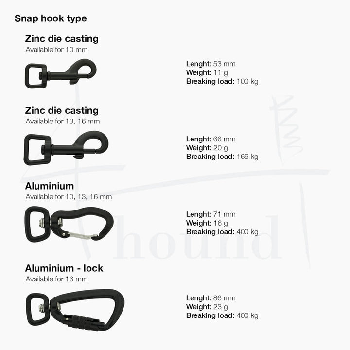 Waterproof tracking leash 'Hexa Red'