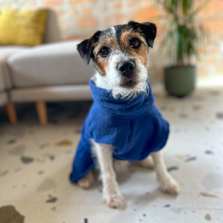 Cotton Drying Coat 'Marine blue'
