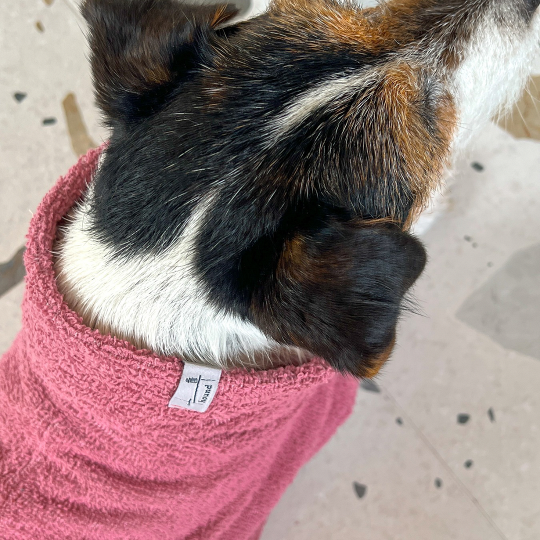 Cotton Drying Coat 'Burgundy'