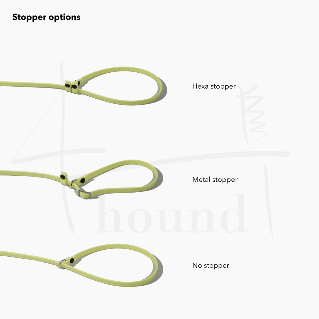 Hexa show slip leash 'Lemon'