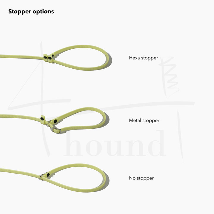Hexa show slip leash 'Lemon'