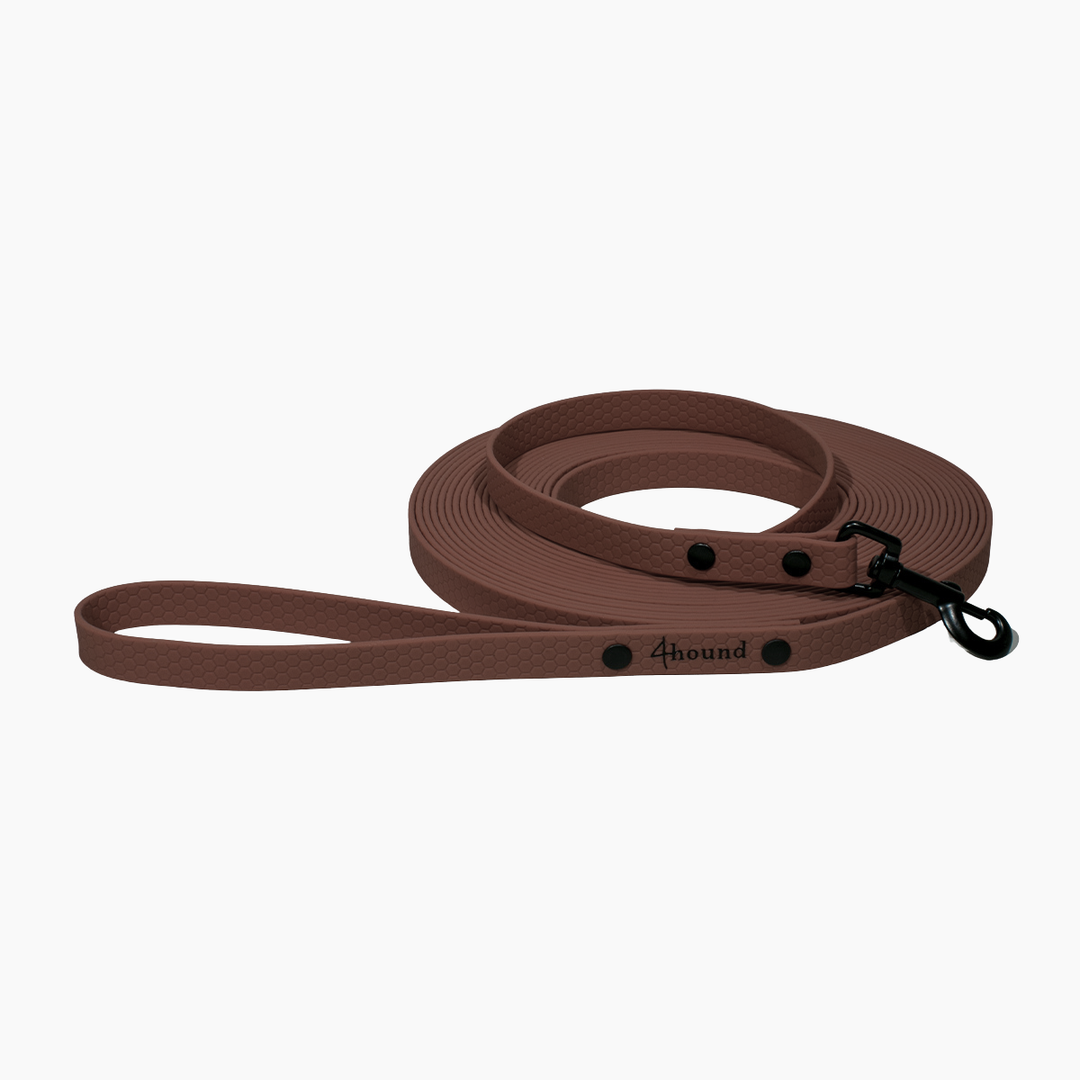 Waterproof tracking leash 'Brown'