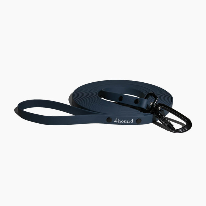 Waterproof tracking leash 'Deep blue'