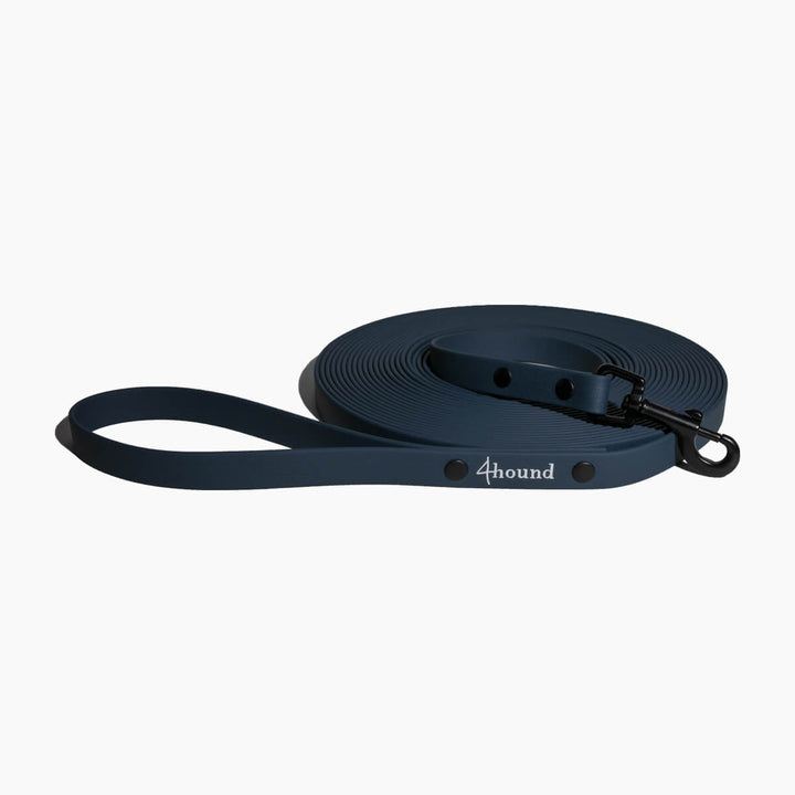 Waterproof tracking leash 'Deep blue'