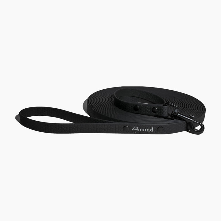 Waterproof tracking leash 'Hexa Black'