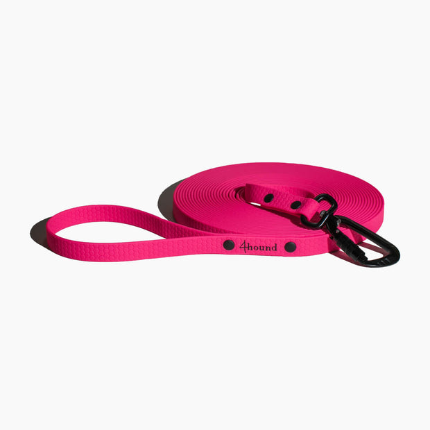 Waterproof tracking leash 'Hexa Pink'
