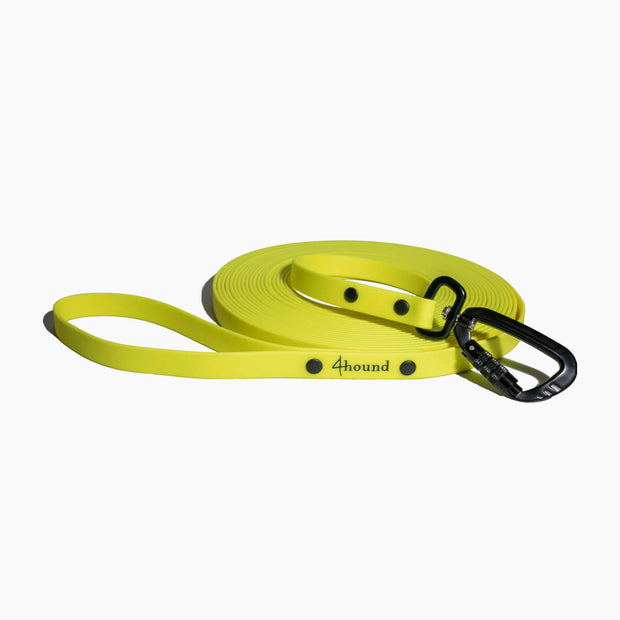 Waterproof tracking leash 'Neon Yellow'