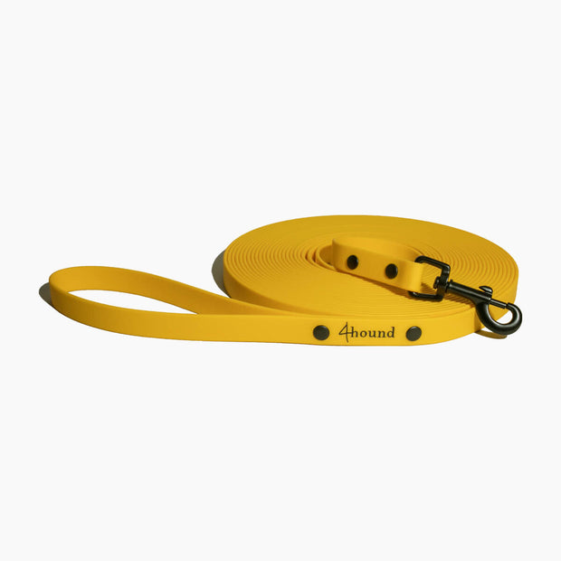 Waterproof tracking leash 'Yellow'